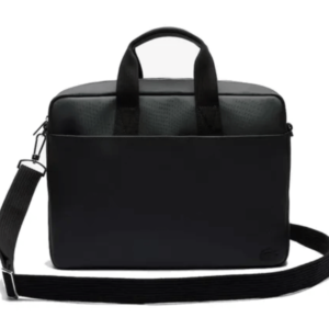 Túi Xách Laptop Lacoste Black Classic Medium Laptop Bag Màu Đen - quà tặng hàng hiệu