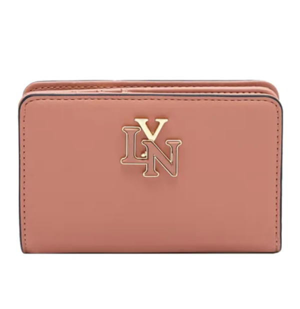 Ví Nữ Cầm Tay Lyn Camille Short Wallet LL24FWF063 Màu Hồng Cam - quà tặng hàng hiệu