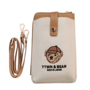 Túi Xách Mini Đeo Chéo Nữ TTWN BEAR TT2471 Màu Be Nâu - Quà tặng hàng hiệu