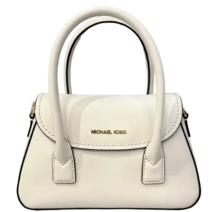 Túi Michael Kors MK Katya Small Leather Satchel Crossbody Handbag Cream Bag 35F4G3OC5L Màu Trắng - Quà tặng hàng hiệu