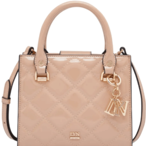 Túi Xách Đeo Chéo Nữ Lyn Glossy Handbags LL23WBF027 Màu Nude