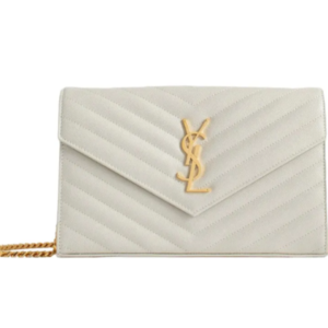 Túi Xách Nữ Đeo Chéo Yves Saint Laurent YSL In White Leather 377828 BOW01 9207 Màu Trắng - quatanghanghieu