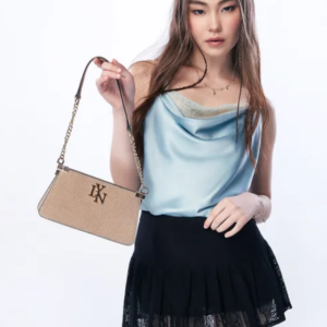 Túi Xách Đeo Vai Nữ Lyn Nova S Shoulder Bag LL24FBF376 Màu Be - quà tặng hàng hiệu