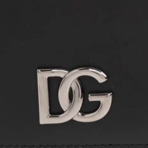 Ví Cầm Tay Nam Dolce & Gabbana D&G Black Leather With Logo DG BP3102 AW576 80999 Màu Đen quà tặng hàng hiệu