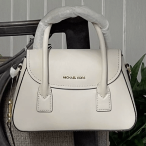 Túi Michael Kors MK Katya Small Leather Satchel Crossbody Handbag Cream Bag 35F4G3OC5L Màu Trắng - Quà tặng hàng hiệu