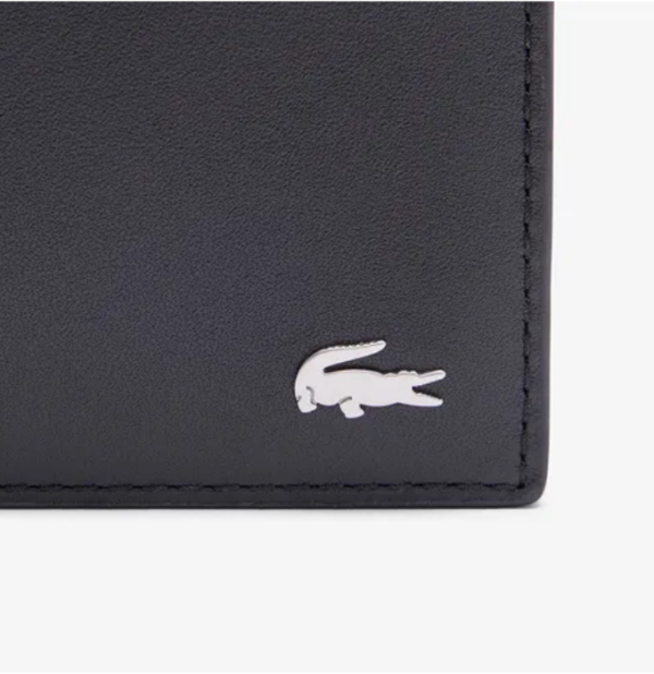 Ví Nam Lacoste FG Billfold And Keychain NH4480FG N21 Màu Đen - Quà tặng hàng hiệu