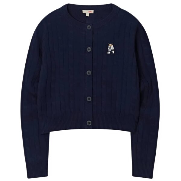 Áo Cardigan Nữ Màu Xanh Navy Size S Women's Woody Cable R-Neck SPCKD12G02 Spao