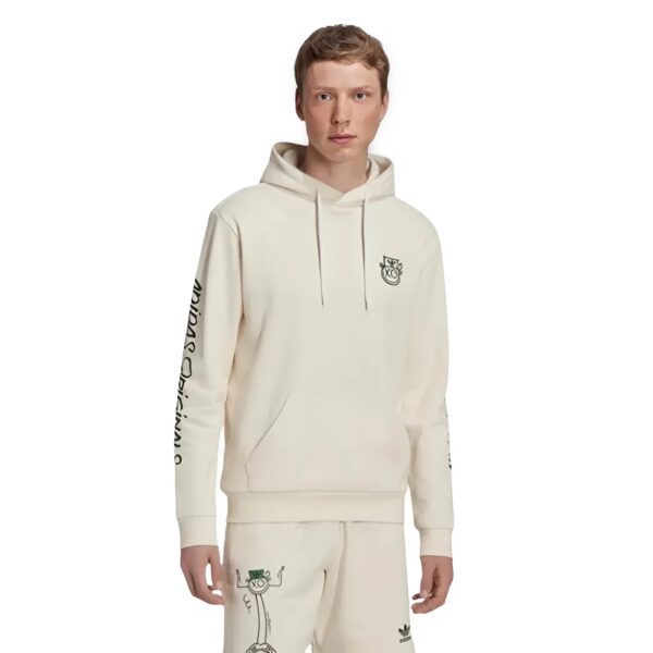 Áo Hoodie Màu Trắng Originals X André Saraiva HL9236 Adidas