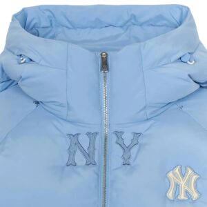 Áo Khoác Nữ Màu Xanh Da Trời Megagram New York Yankees Down Jumper 3FDJG1046-50SBS Size S MLB