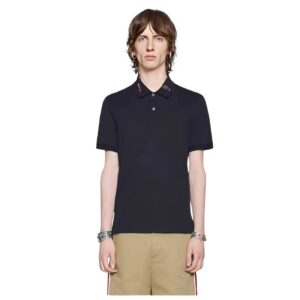 Áo Phông Size L Embroidered Cotton Polo Gucci