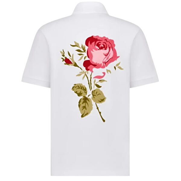 Áo Polo Nam Màu Trắng Loose Fit Dior Jardin