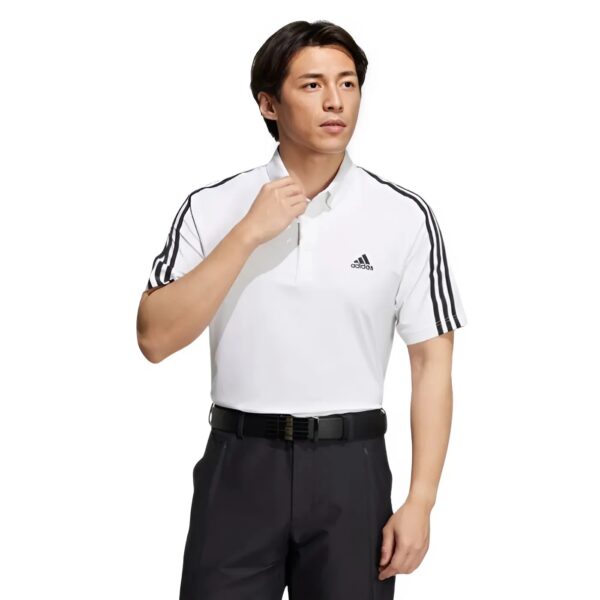 Áo Polo Nam Màu Trắng Returnable Golf 3-Stripes HG8266 Size XL L Adidas