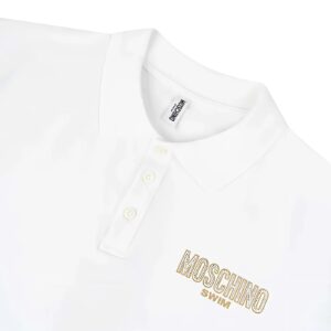 Áo Polo Nam White With Logo Printed V3A1608 9411 0001 Moschino