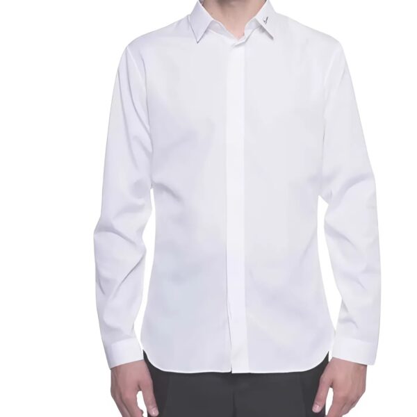 Áo Sơ Mi Nam Màu Trắng Embroidered Cotton Shirt Dior