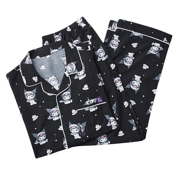 Bộ Ngủ Pyjama Dài Tay Màu Đen Sanrio SPPPE49U02-BK Spao