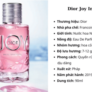 Độ lưu hương Dior Joy Intense