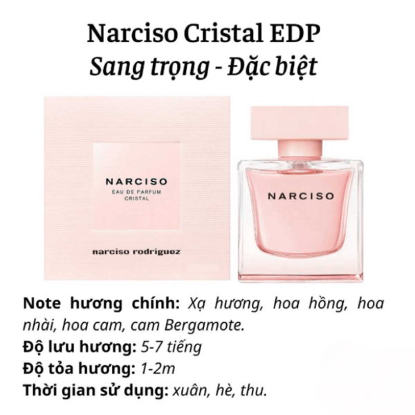 Nước Hoa Nữ Cao Cấp Narciso Rodriguez Cristal Eau De Parfum 90ml